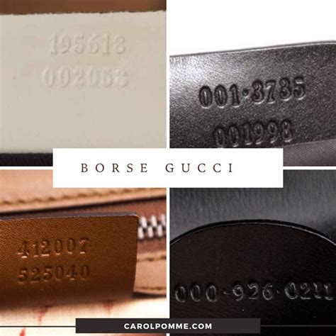 inserire codice borsa gucci